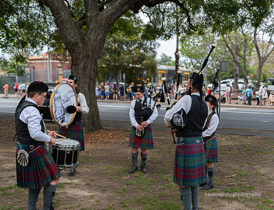 Governor Macquarie Memorial Pipe Band at Richmond Oval Airshow 2