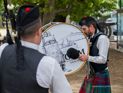 Governor Macquarie Memorial Pipe Band at Richmond Oval Airshow 4